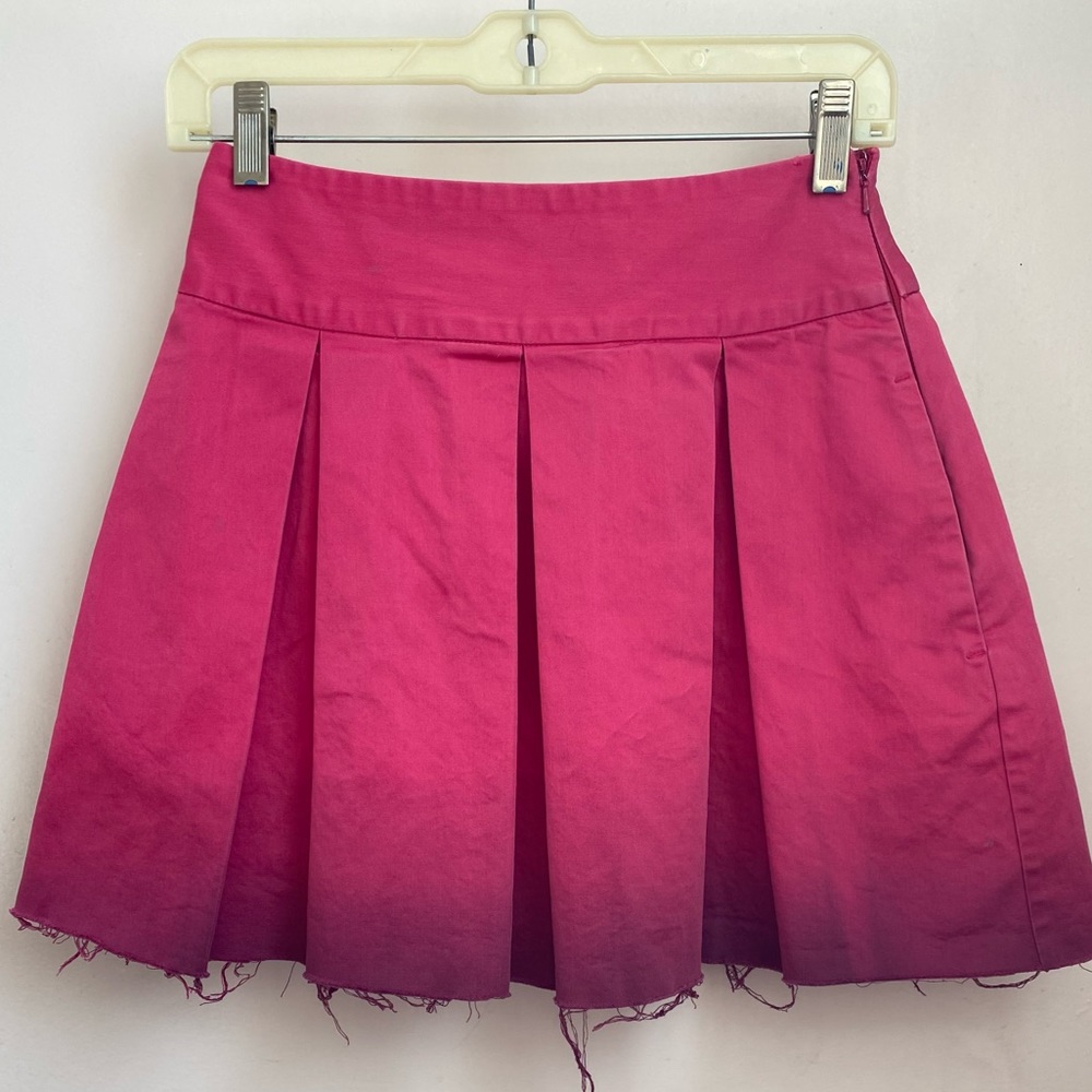 Vintage Express hot pink & purple ombré pleated skirt 💗💜
